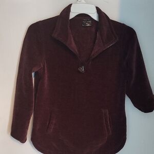32 Degrees Burgundy Teddy Jacket